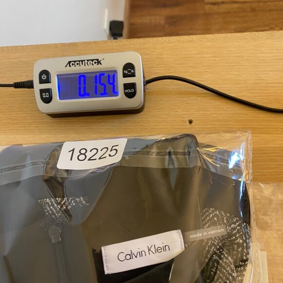 Calvin Klein Dress Womens 10 Black Colorblock PU Tweed Herringbone Shift Mini - Picture 9 of 9